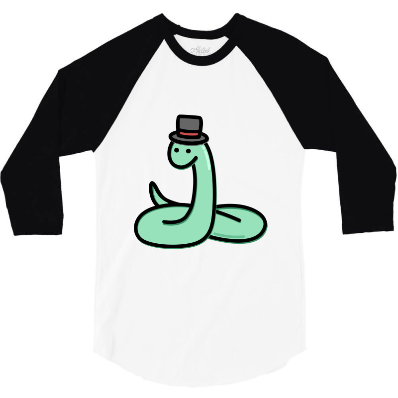 Cute Snake 3/4 Sleeve Shirt by mrdjpancake | Artistshot