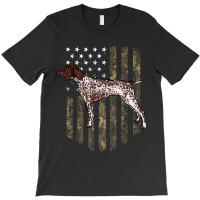 Camo American Flag German Shorthaired Pointer 4th Of July T-shirt | Artistshot