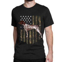 Camo American Flag German Shorthaired Pointer 4th Of July Classic T-shirt | Artistshot