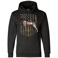 Camo American Flag German Shorthaired Pointer 4th Of July Champion Hoodie | Artistshot