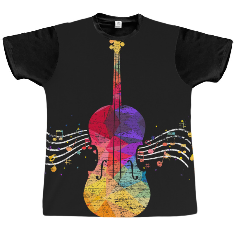 String Instrument Violinist Cello Violin Graphic T-shirt | Artistshot