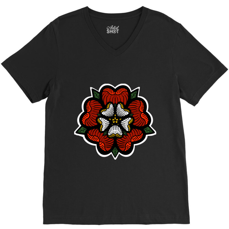 Tudor Rose-g40kd V-Neck Tee by mckeebeckett3l9yxd | Artistshot