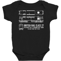 British Rail Class 27 Locomotive Diagram T Shirt Baby Bodysuit | Artistshot