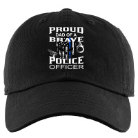 Thin Blue Line Proud Father Of Police Officer Son Kids Cap | Artistshot