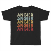 Angier North Carolina Angier Nc Retro Vintage Text T Shirt Toddler T-shirt | Artistshot