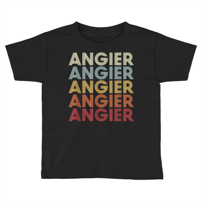 Angier North Carolina Angier Nc Retro Vintage Text T Shirt Toddler T-shirt by sharitamow87 | Artistshot