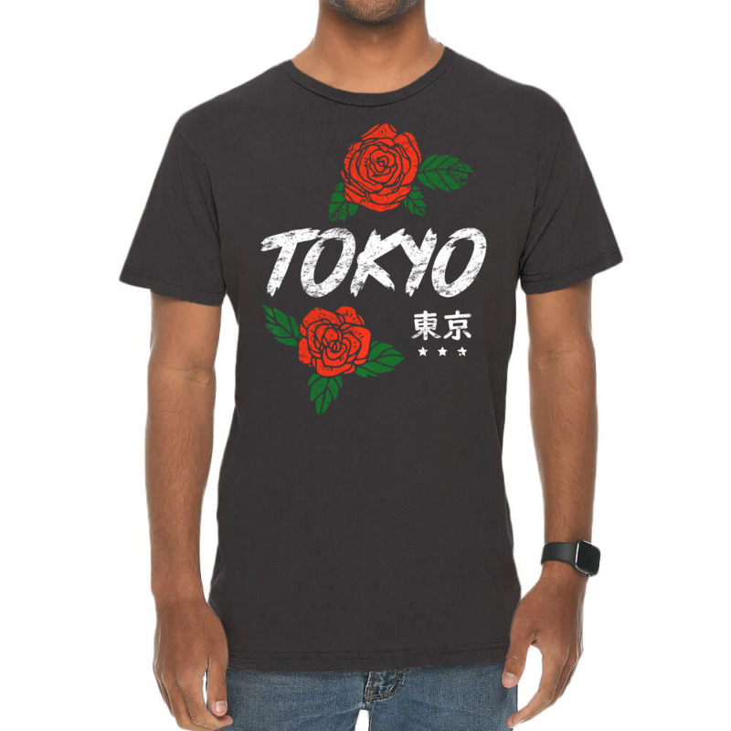 Tokyo Japan Roses Anime Vintage T-Shirt by femalesbaubles | Artistshot