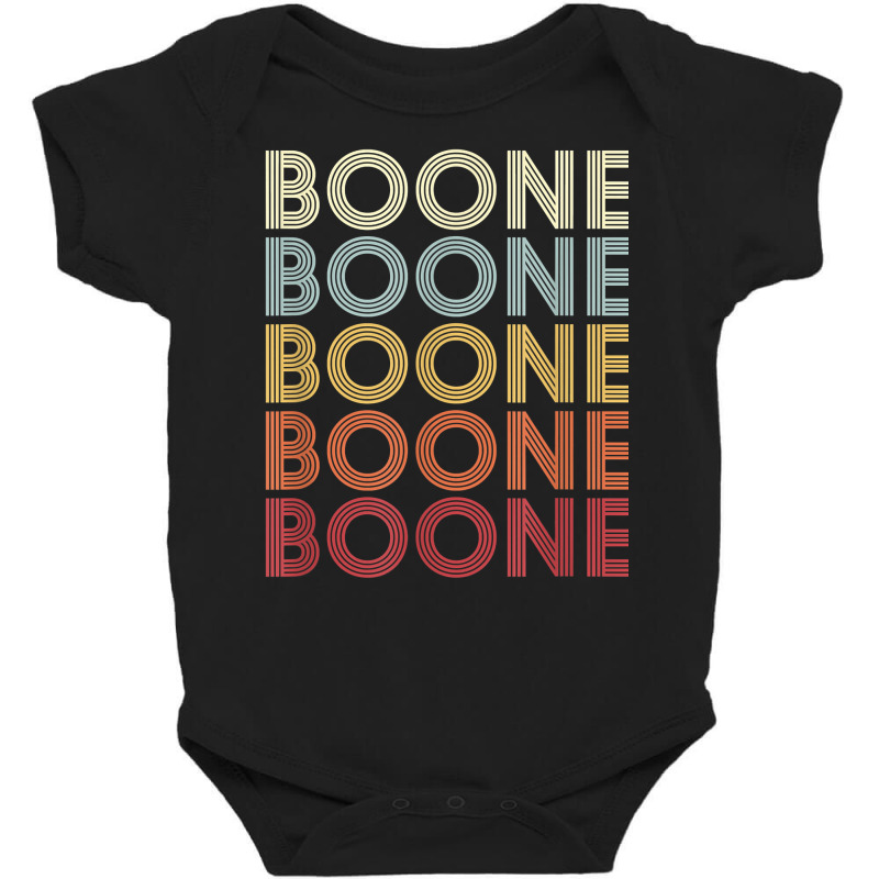 Boone North Carolina Boone Nc Retro Vintage Text T Shirt Baby Bodysuit by sharitamow87 | Artistshot