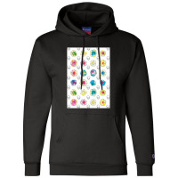 Fleur De Muerte (on White)  Flowers Champion Hoodie | Artistshot