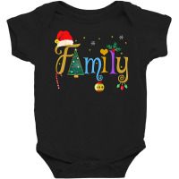 Family Letters Christmas Style Love My Family Christmas T Shirt Baby Bodysuit | Artistshot