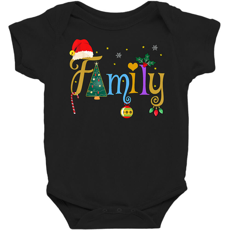 Family Letters Christmas Style Love My Family Christmas T Shirt Baby Bodysuit by mosesswabyhi | Artistshot