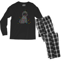 Black And Grey Holiday Men's Long Sleeve Pajama Set | Artistshot