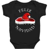 Santa Hat Sombrero Christmas In Mexico 'feliz Navidad' T Shirt Baby Bodysuit | Artistshot