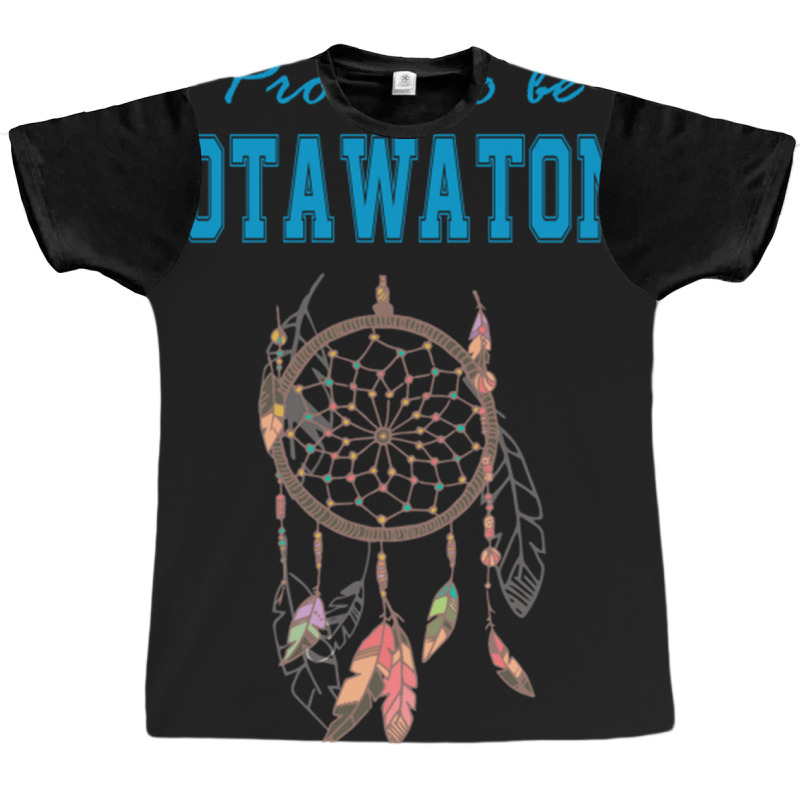 Native American Potawatomi Five Feathers Graphic T-shirt by CherylBrandy | Artistshot