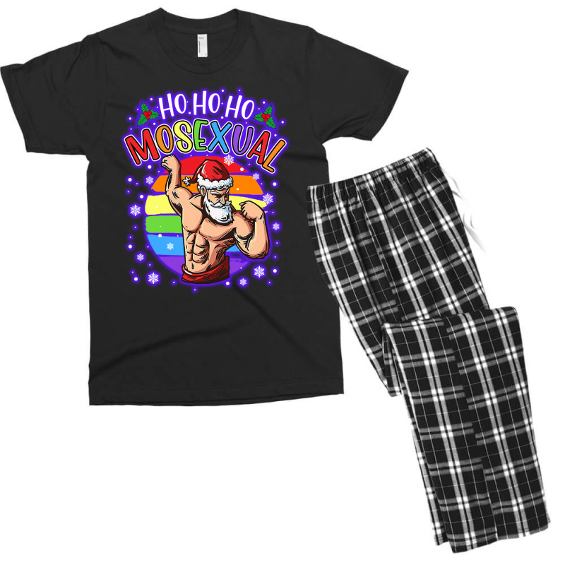 Ho Ho Ho Mosexual Gay Santa Men's T-shirt Pajama Set | Artistshot