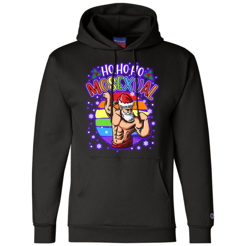 Ho Ho Ho Mosexual Gay Santa Champion Hoodie | Artistshot