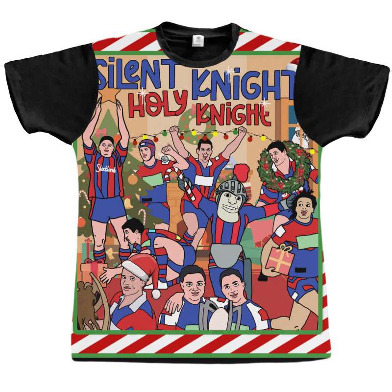 Newcastle Knights   Christmas   Silent Knight Graphic T-shirt | Artistshot