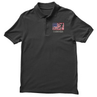 Lacrosse American Flag Usa Flag Fan Vintage Retro Men's Polo Shirt | Artistshot