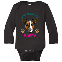 Dog Lover Gift Retro Dachshund Sausage Dog Long Sleeve Baby Bodysuit | Artistshot