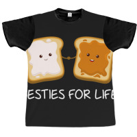 Besties Peanut Butter And Marshmallow Fluffernutter Product Graphic T-shirt | Artistshot