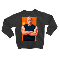 Vin Diesel - An Illustration By Paul Cemmick Toddler Sweatshirt | Artistshot