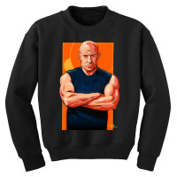 Vin Diesel - An Illustration By Paul Cemmick Youth Sweatshirt | Artistshot