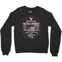 Politically Incorrect God Bless America Conservative Crewneck Sweatshirt | Artistshot