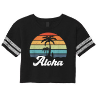 Aloha Hawaii Hawaiian Island Shirt Palm Beach Surfboard Surf T Shirt Scorecard Crop Tee | Artistshot