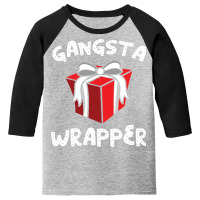 Gangsta Wrapper! Christmas Present Long Sleeve T Shirt Youth 3/4 Sleeve | Artistshot