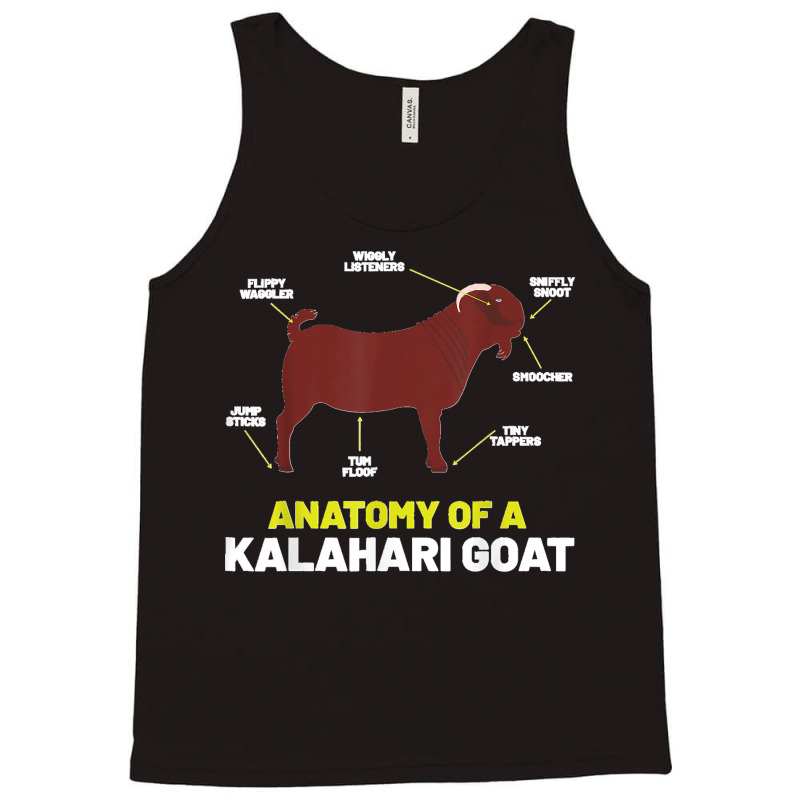 Goat Lovers Apparel Pet Meme Animal Pun Funny Kalahari Goat Tank Top by JEFFRWESSMAN | Artistshot