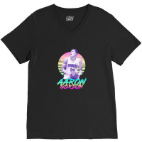 Aaron Gordon Retro Futuristic Aesthetic V-neck Tee | Artistshot