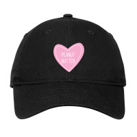 I Love Peanut Butter Heart Adjustable Cap | Artistshot