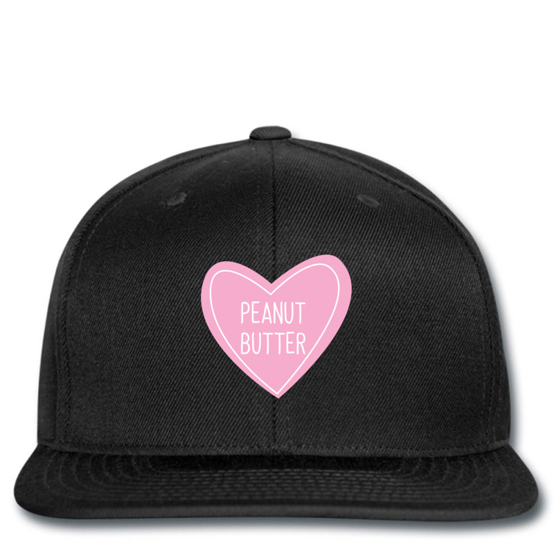 I Love Peanut Butter Heart Printed Hat | Artistshot