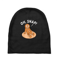 Oh Snap Freak Funny Amputee Prosthetic Surgery Graphic Baby Beanies | Artistshot