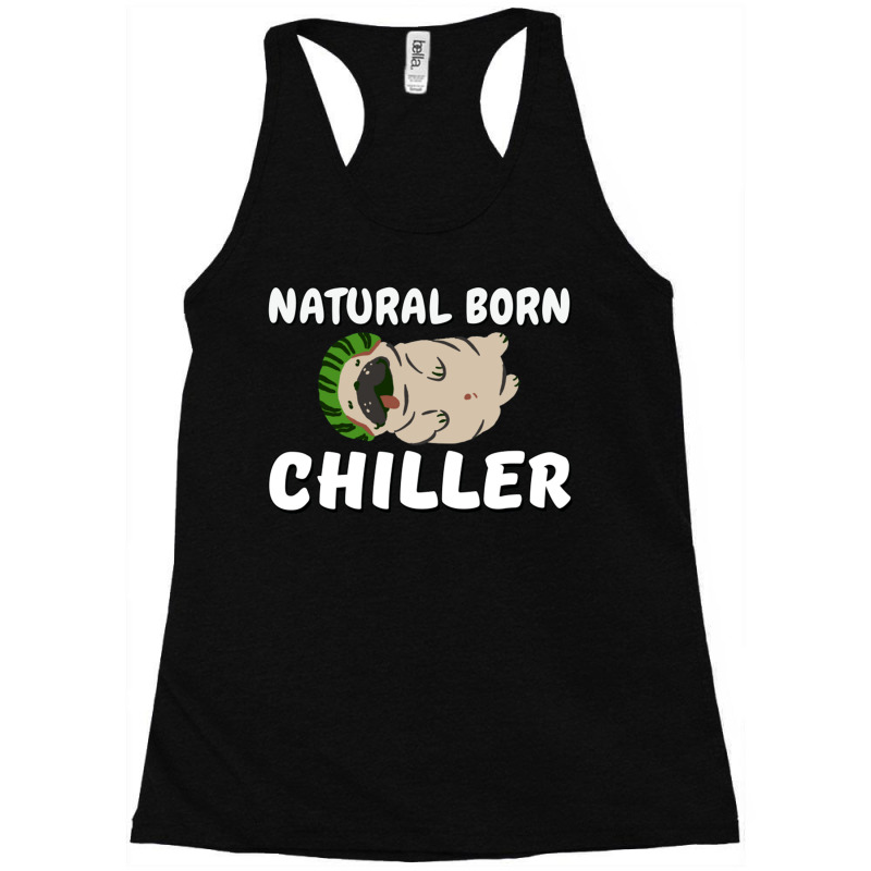 Natural Born Killer With A Watermelon Pug Twist Racerback Tank by CherylBrandy | Artistshot