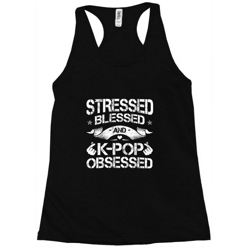 Kpop Lover Korean Oppa Music Genre Finger Heart Fan Racerback Tank by AmyRall | Artistshot