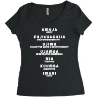 Happy Kwanzaa African Kwanzaa   Seven Principles Celebration T Shirt Women's Triblend Scoop T-shirt | Artistshot