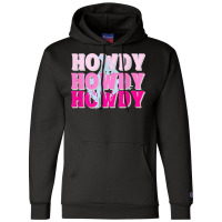 Howdy Cowgirl Vintage Horse Bucking Western Bachelorette Champion Hoodie | Artistshot