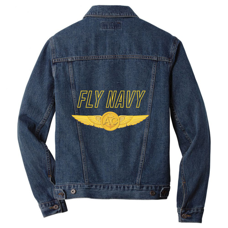 Naval Aircrew Wings Navy Aircrewman Wings Men Denim Jacket by bummercaught | Artistshot