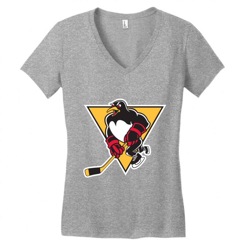 Wilkes Barre Scranton Penguins (ahl) Women's V-Neck T-Shirt by Delta66 | Artistshot