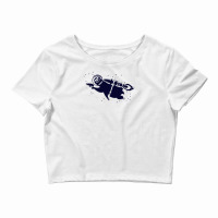 Outer Space Sloth Rocket Ray Gun Crop Top | Artistshot