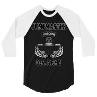 U.s. Army Jumpmaster (back Design) 3/4 Sleeve Shirt | Artistshot