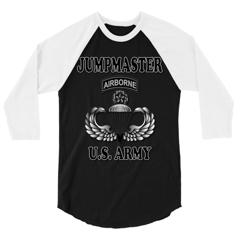 U.s. Army Jumpmaster (back Design) 3/4 Sleeve Shirt by behindcedar22 | Artistshot