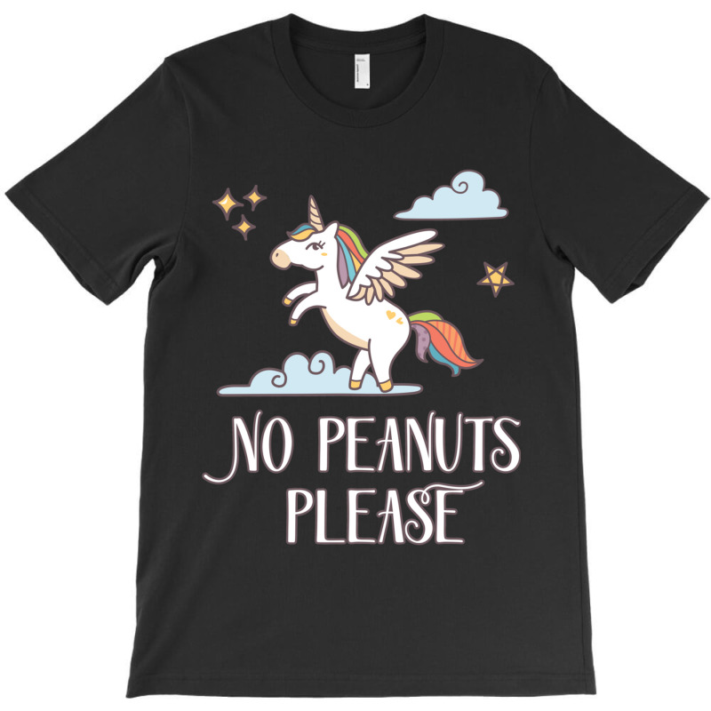 No Peanuts Please  Unicorn Theme For Peanut Allergy Kids T-shirt | Artistshot