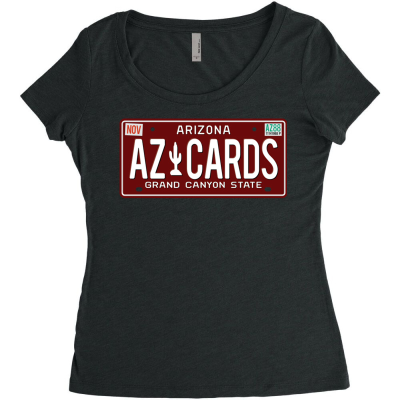 Az Cards Vanity Plate Women's Triblend Scoop T-shirt by ShelleyDoppelmayr | Artistshot