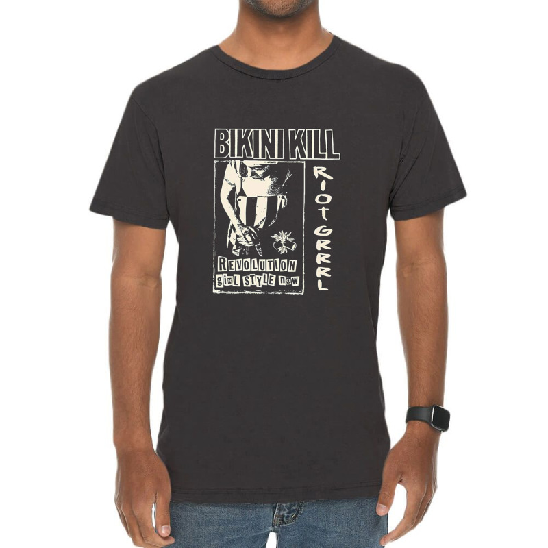 Revolution Girl Vintage T-Shirt by RandallMitchell | Artistshot