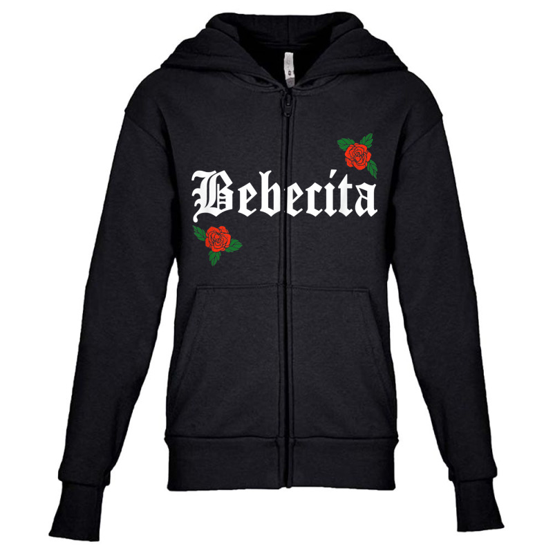 Bebecita Latina Roses Floral Youth Zipper Hoodie by ElizahTessieDenniston | Artistshot