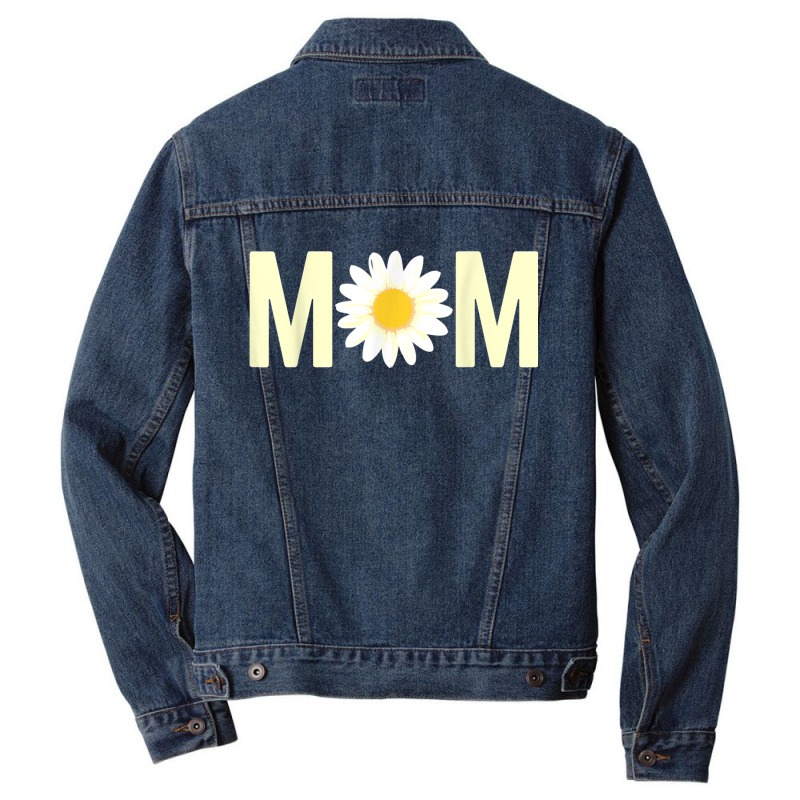 Mom Daisy Flower Cute Women's International Women's Day Men Denim Jacket | Artistshot