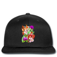 Flowers Of Panama Word Art Panamanian Pride Printed Hat | Artistshot