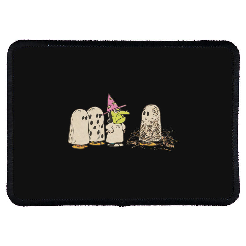 Peanuts Vintage Great Pumpkin Ghost Costumes Rectangle Patch | Artistshot